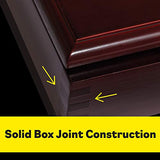 Viper Hudson Sisal/Bristle Steel Tip Dartboard Cabinet, Mahogany Finish Viper