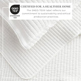 Great Bay Home Twin/Twin XL Quilt Bedding Set, 2-Piece Lightweight Summer Channel Stitch Quilt Set with Shams, Ultra Soft White Bedspreads, Quilted Bedding Coverlets for All Seasons Great Bay Home