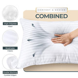 Utopia Bedding Bed Pillows for Sleeping Queen Size (White), Set of 2, Down Alternative Pillow for Sleeping, Cooling Hotel Quality Pillow Set for Back, Stomach or Side Sleepers Utopia Bedding