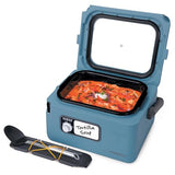 Presto 06017 8-Quart Nomad Traveling Slow Cooker, Blue Presto