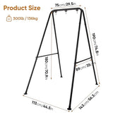 SELFLA Foldable Hammock Stand, Portable Hammock Chair Stand, Heavy Duty Folding Hammock Frame for Indoor or Outdoor, 300 lbs Capacity, Easy to Assemble & Store (Hammock Chair not Included) SELFLA