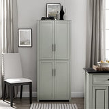 Crosley Furniture Savannah Tall Pantry, Gray Crosley Furniture