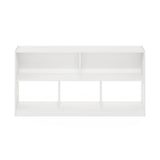 Furinno DALY Book Shelf, 5-Cube Bookshelf, Horizontal Cube Storage Organizer Bookcasde, 10.9 x 47.2 x 23.6, for Living Room, Bedroom, Home Office, White Furinno