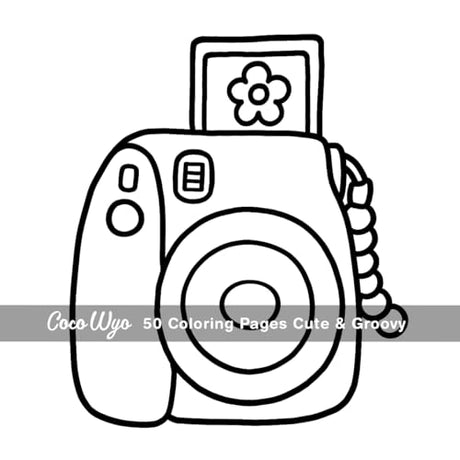 Cute & Groovy: Coloring Book for Adults and Kids, Bold and Easy, Simple and Big Designs for Relaxation Featuring Lovely Things (Bold & Easy Coloring) Coco Wyo LLC