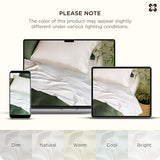 Bedsure 100% Organically Grown Bamboo Viscose Sheets - 18 Inches Deep Pocket Sheets with Elastic Corner, King Size Sheets Set, Ultra-Soft, Silky & Cooling Bedsheets, Oeko-Tex, 4 Pieces, Ivory Bedsure