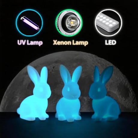 Glow in the Dark Gradient Rainbow 1.75mm PLA Filament, Luminous Rainbow Vibrant Bright 3D Printer Filament, 0.25kg 250g Small Spool 3D Printing PLA Filament Rod Toksen3D