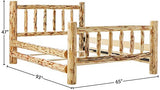 Montana Woodworks Log Furniture - Queen Bed - Varnished Montana Woodworks