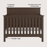 Child Craft Woodland 4-in-1 Convertible Crib, Baby Crib Converts to Day Bed, Toddler Bed and Full Size Bed, 3 Adjustable Mattress Positions, Non-Toxic, Baby Safe Finish (Brushed Truffle) Child Craft