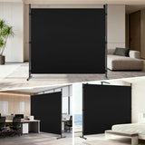 AKTOP Room Divider, Freestanding Single Panel Privacy Screen, Portable Temporary Wall Dividers for Room Separation, Large Room Partitions and Separators for Home, Office, Dorm, 71''W x 71''H, Black AKTOP