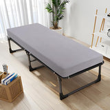 Cot Sheets 31" x 75", Cot Fitted Sheet for Narrow Twin/RVs Bunk/Camper Bunk/Guest Beds/Army Cots/Trifold Mattress/Travel Size Mattress, Shrinkage & Stain Resistant Cot Size Cover, Gray JQCOVEI