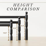 COMASACH Heavy Duty Full Size Bed Frame with Storage & Mattress Stopper, Platform Metal Bed Frame - No Box Spring Needed, Easy Assembly, Noise Free & Anti-Slip, Black COMASACH
