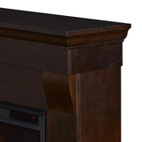 Real Flame Chateau 41” Electric Fireplace with Mantel for Living Room or Bedroom, Replaceable Fireplace Insert Heater, Realistic Log and Flame Effect, Remote Control, Timer Real Flame