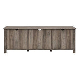 Walker Edison Portsmouth Classic 2 Glass Door TV Stand for TVs up to 80 Inches, 70 Inch, Grey Wash Walker Edison