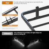 Kaelidra Queen Size Floating Bed Frame with Smart LED Lights, Heavy Duty Metal Platform Floating Bed Frame, No Box Spring Needed, Easy Assembly, Noise Free Kaelidra