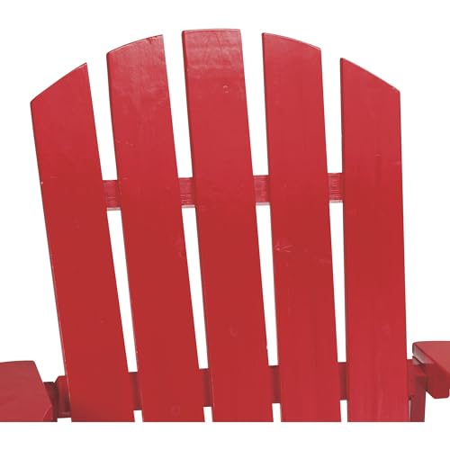 Leigh Country Red Adirondack Chair for Patio, Deck or Yard Leigh Country