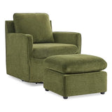 KISLOT Swivel Accent Chair Rocking Recliner 360 Degree Swivel Armchair Machine-Washable Cover for Nursery Living Room Bedroom