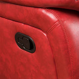 Christopher Knight Home Hawthorne Glider Recliner, Leather, Oxblood Red GDFStudio