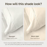 California Design Den 3 Pc Full/Queen Size Duvet Cover Set - Winner Good Housekeeping Best Bedding Awards 2025, 400 Thread Count Sateen, 100% Cotton Duvet Cover - Ivory (Pale Tone) California Design Den