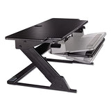 3M Precision Standing Desk, 42" X 23.2" X 6.2" to 20", Black 3M