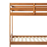 Caramel Twin-Size Children's Bunk Bed Frame by Walker Edison Walker Edison