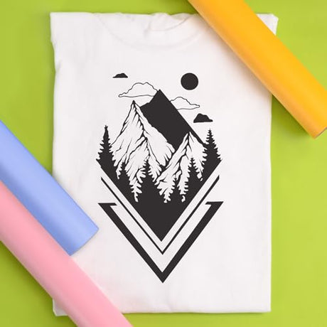 Siser EasyWeed Heat Transfer Vinyl 11.8" x 15ft Roll (Black) - Compatible with Siser, Cricut, Silhouette and Other Craft/Professional Cutters - CPSIA Certified Siser