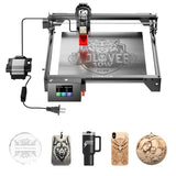 Longer RAY5 Laser Engraver with Air Assist Kit, 10000mW High-Precision Laser Engraver, Compressed Spot CNC, App Offline Control, DIY Engraving Tool for Metal/Glass/Wood, Class 4. Longer