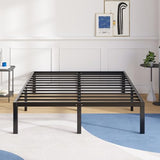 Avenco Metal Platform Bed Frame Full Size 14 Inch – Noise Free Quiet Design, Heavy Duty Steel Support, Under Bed Storage, Easy Assembly, No Box Spring Needed Avenco
