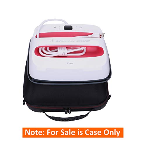 LTGEM Case Compatible with Cricut EasyPress 2/3 Smart Heat Press Machine(12"x10"), Black+Gray L LTGEM