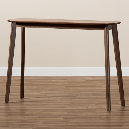 Baxton Studio Wendy Mid-Century Modern Walnut Finished Wood Console Table Baxton Studio