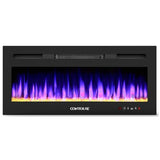 CONTOURE RV 31" Built-in Electric Heater with Fireplace Design - Mobile Ready | Adjustable Heat, Flame Colors | Remote Control, Timer | Modern Design for RVs CONTOURE