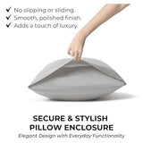 Mayil Manor 100% Natural Cotton Bed Sheets | 500 TC Single-Ply Sateen Weave Cal King Sheet Set | Breathable & Hypoallergenic Solid 4-Piece Bedding with Deep Pocket Fitted, Flat, Pillowcase | Grey Mayil Manor