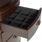 Powell Italian Influenced Transitional Espresso Jewelry Armoire,Brown Powell Furniture