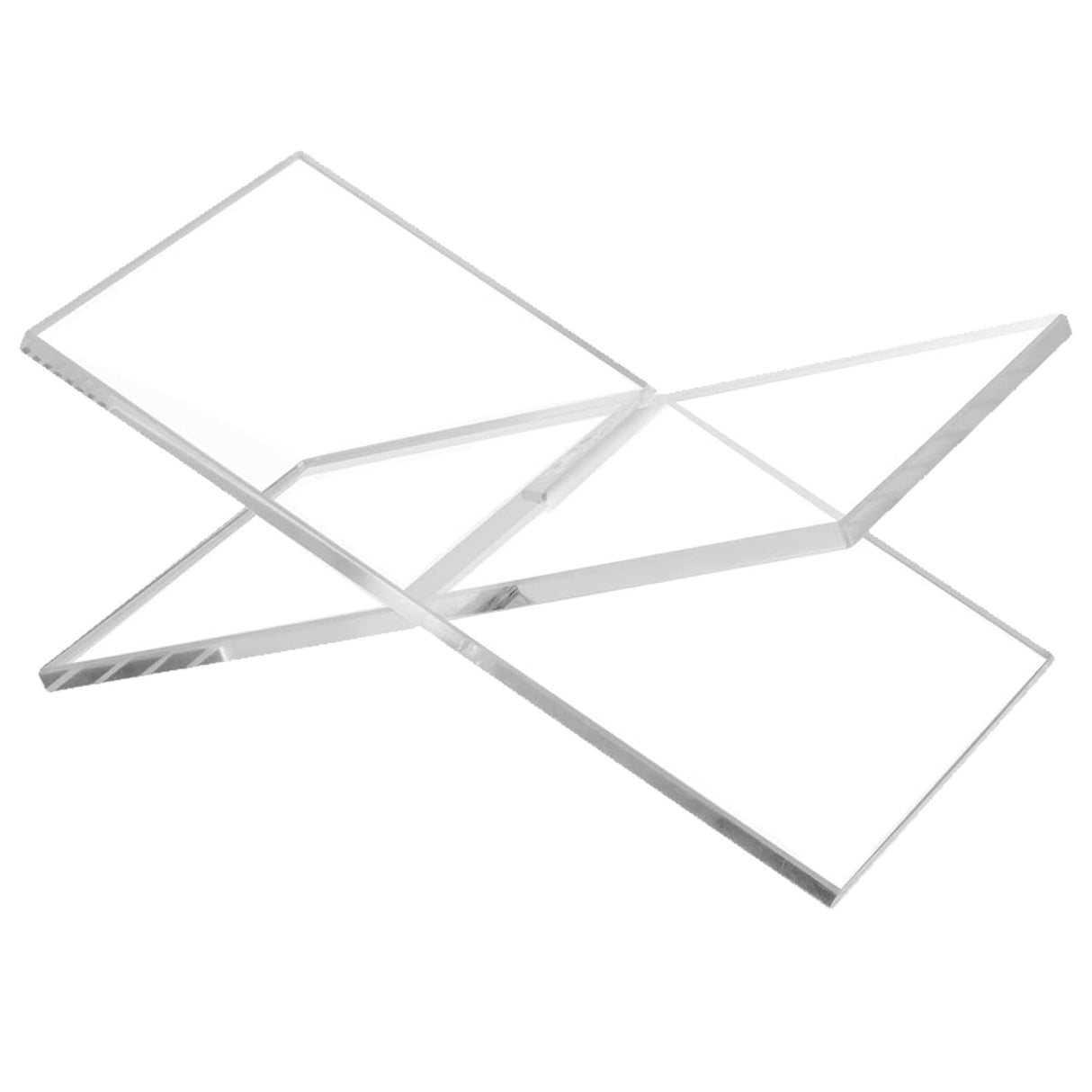 Large Clear Acrylic Book Stands for Display, Amlits, Best Reading Bookstand Display Open Holder for Cook Books Magazines, Newspaper, Textbooks (Clear) Amlits