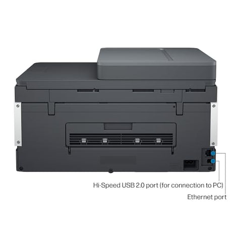 HP Smart -Tank 7301 Wireless All-in-One Cartridge-free Ink Printer, up to 2 years of ink included, mobile print, scan, copy, automatic document feeder (28B70A), Gray HP
