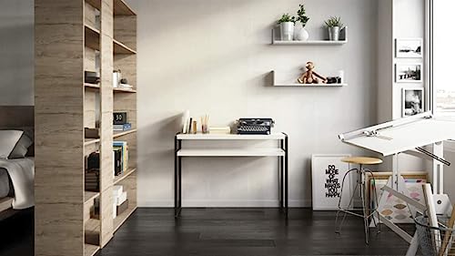 Rachele Modern Oak Bookcase - Versatile Double-Sided Storage Solution for Home and Office Mobili Fiver
