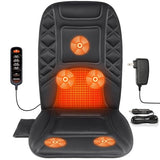 CARSHION Back Massager with Heat,Heated Seat Cover Cushion with 5 Vibrating Massage Nodes Chair Pad for Pain Relief Home Office Use CARSHION