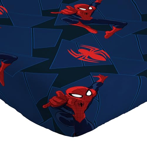 MARVEL Spiderman 'Saving The Day' Microfiber 4 Piece Full Sheet Set Jay Franco
