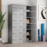 Kooyon 71" Metal Storage Cabinet with 6 Doors,Metal Lockers for Employees,Lockable Locker Cabinets for School, Gym, Home, Office Staff, Garage-Assembly Required(Gray) Kooyon