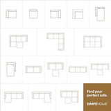 SIMPLIHOME Rex Left Chaise Sofa Module in Full-Grain Genuine Leather, Caramel Brown, 44-inches W x 69.5-inches D, Handcrafted Modern-Style Left-Arm Chaise Lounge Chair for Living Room SIMPLIHOME