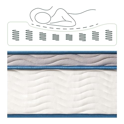 ZINUS 8 Inch Spring Sensation Hybrid Mattress [New Version], King, Fiberglass Free, Medium Firmness, Durable Support, Certified Safe Foams & Fabric, Mattress in A Box Zinus