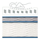 ZINUS 8 Inch Spring Sensation Hybrid Mattress [New Version], King, Fiberglass Free, Medium Firmness, Durable Support, Certified Safe Foams & Fabric, Mattress in A Box Zinus