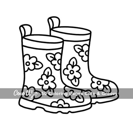 Cute & Groovy: Coloring Book for Adults and Kids, Bold and Easy, Simple and Big Designs for Relaxation Featuring Lovely Things (Bold & Easy Coloring) Coco Wyo LLC