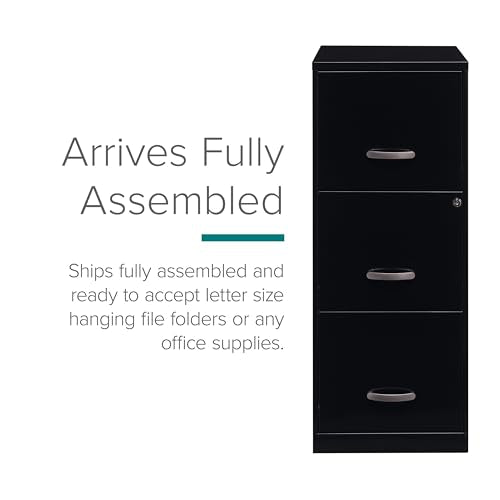 Lorell SOHO 18" 3-Drawer Vertical File Lorell