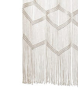 Flber Macrame Curtain Window Macrame Room Divider Doorway Curtain Boho Macrame Wall Hanging Living Room Bedroom Decor 42" W x 75" H Flber