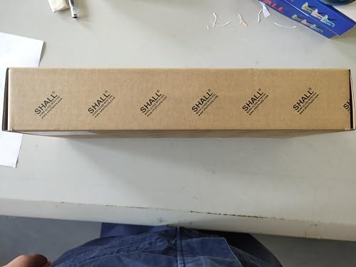 SHALL Grease Gun, 7000 PSI Heavy Duty Pistol Grip Grease Gun Kit w/Grease Gun Coupler, 18” Spring Flex Hose, Reinforced Coupler, 2 Extension Rigid Pipe, Sharp Nozzle, Fittings Cleaner | 14oz Load SHALL