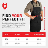 NoCry Heavy Duty Work Aprons For Men with Reinforced Pockets, Magnet Holders & Durable Stitching — Ideal Tool Apron or Woodworking Apron for Men with Padded Shoulder Pads & Quick-Release Buckles NoCry