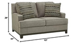Signature Design by Ashley Kaywood Modern Loveseat with Accent Pillows, Gray Signature Design by Ashley