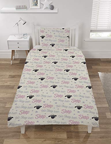 Shaun the Sheep Love Sleep Single Duvet Cover Set Shaun the Sheep
