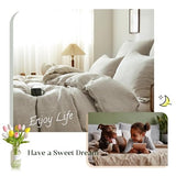 Simple&Opulence 100% Linen Duvet Cover Set, Natural French Flax Duvet Cover Twin Size, Breathable Soft Comfy Linen Bedding Comforter Cover with 1 Pillowcase (68"x86") Simple&Opulence