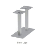 Thaweesuk Shop Espresso Finishes 12 ft Modern Executive Boat Shaped Wood Conference Table Dual Post Metal Legs Grommets Racetrack Black 2 Power Data Modules Boardroom Room Meeting Business Furniture Generic